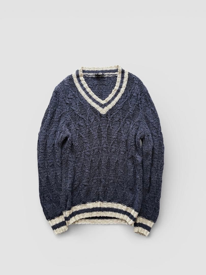 Drumohr / コットン リネン チルデンニット