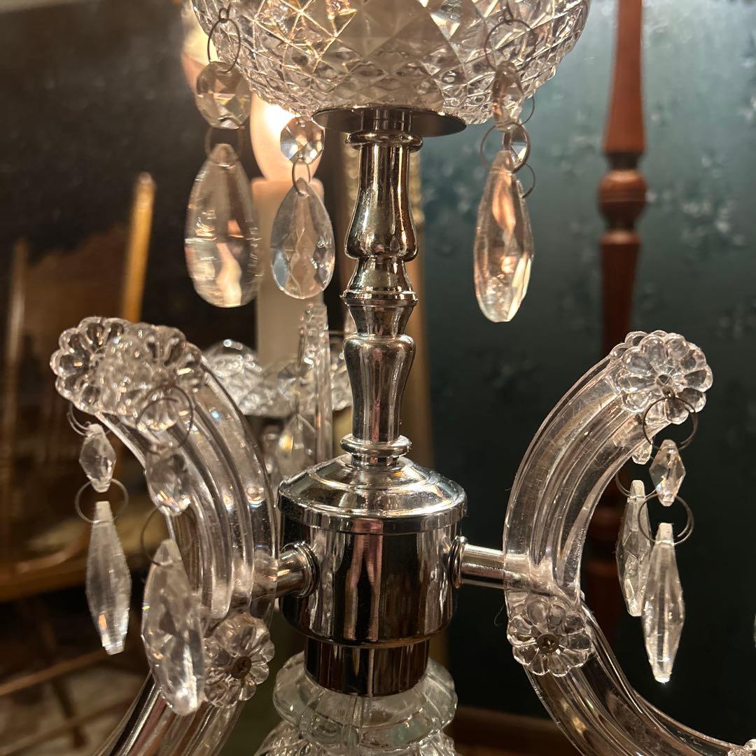 アンティークライト　タッチセンサーライト5灯　キャンドル型ライト　シャンデリア