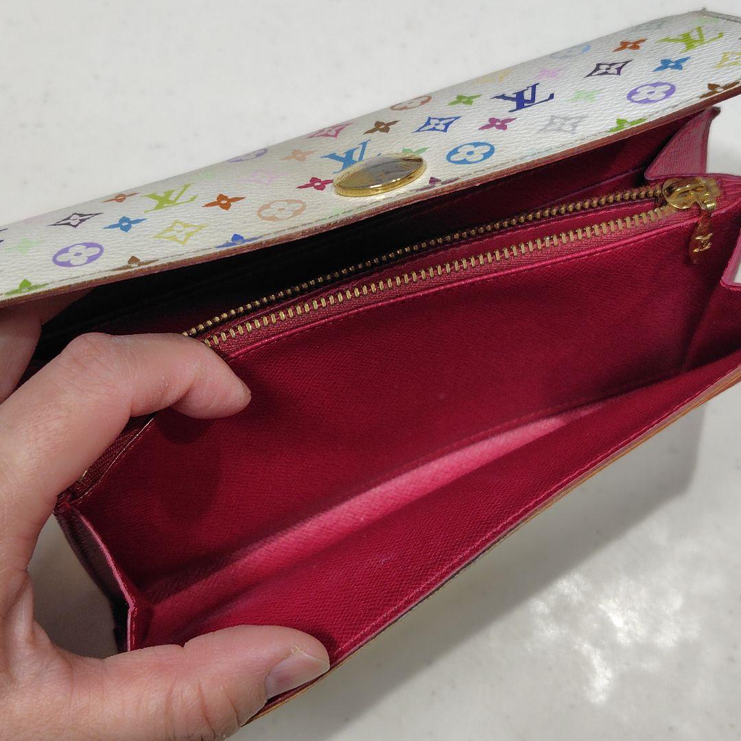 正規店購入　LOUIS VUITTON　マルチカラー　ホワイト　長財布