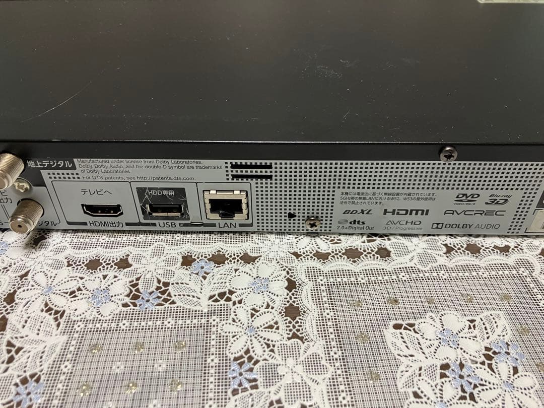 TOSHIBA DBR - Ｗ1007 リモコンなし