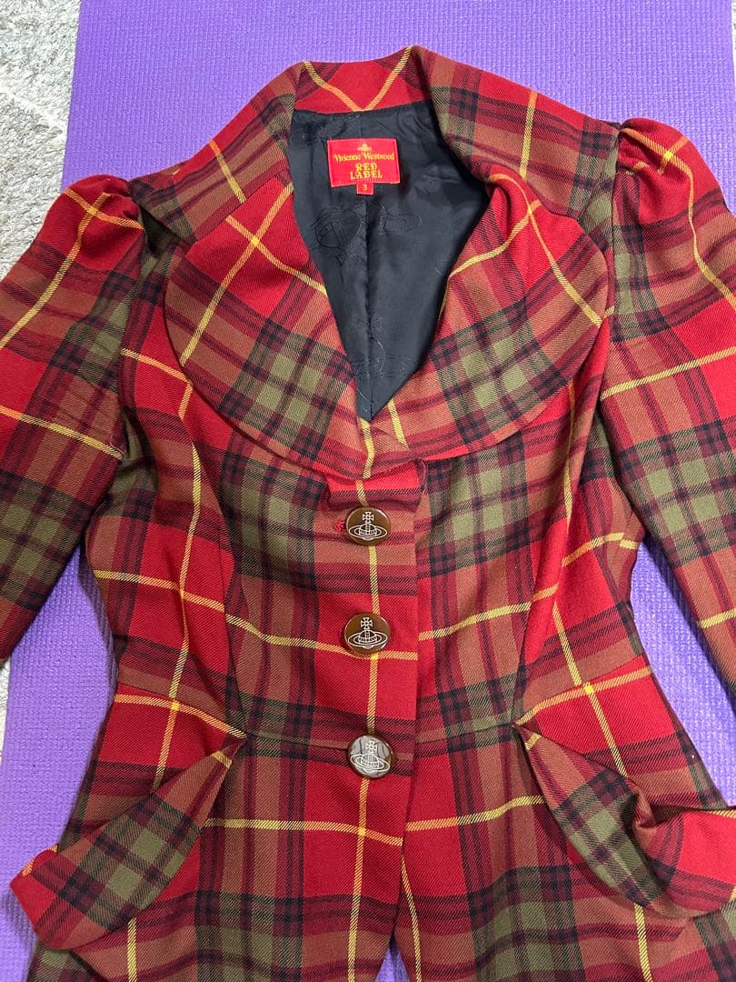 Vivienne Westwoodチェック柄 テーラードジャケット