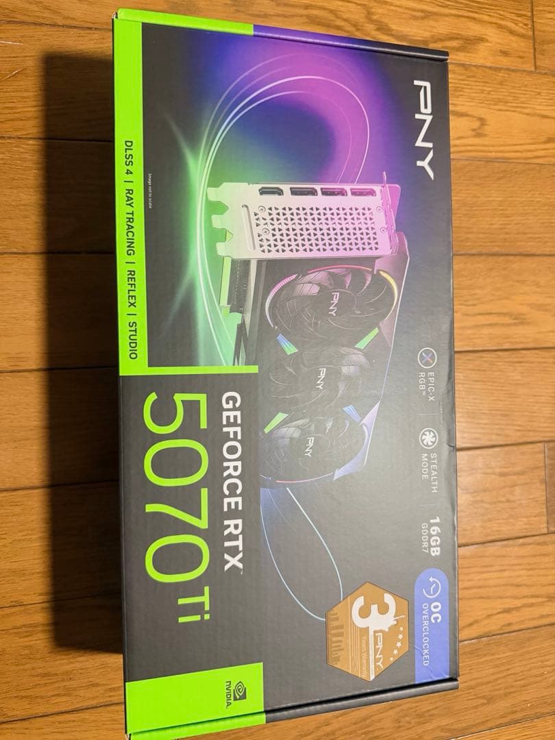 カ*ヤ様 (新品未開封) PNY GeForce RTX 5070 Ti 16G