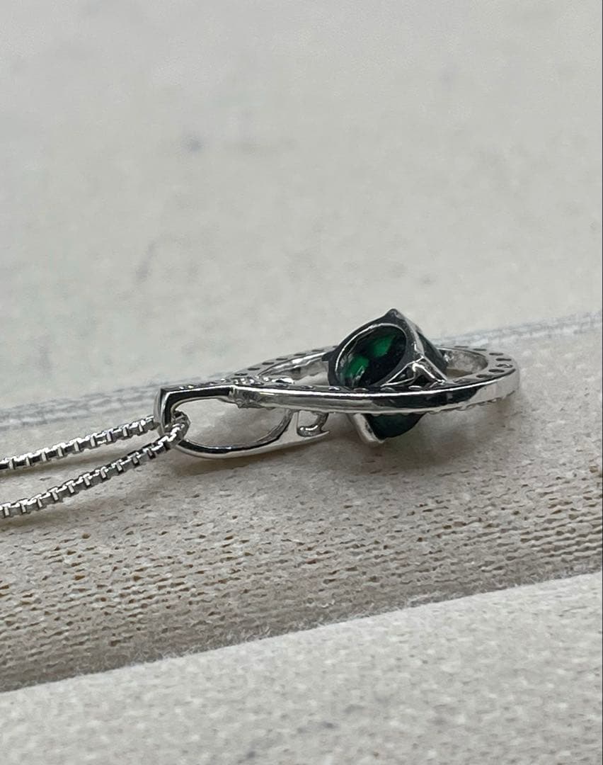 JB6★高級 トラピッチェエメラルド0.66ct D K18WG ヘッド 鑑付