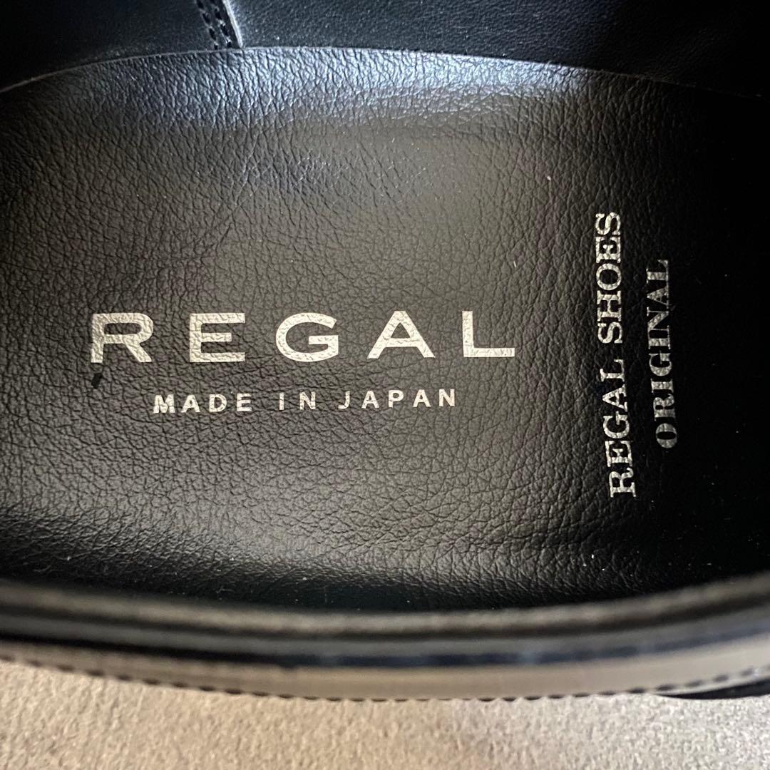 【美品】REGAL リーガル ストレートチップ W21D ブラック 25cm