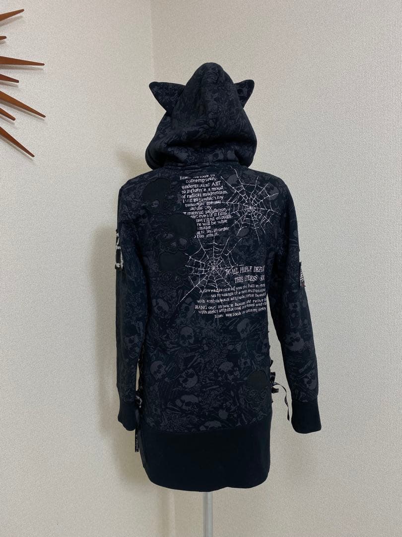 MAD PANKS 猫耳 ロングパーカー 平成