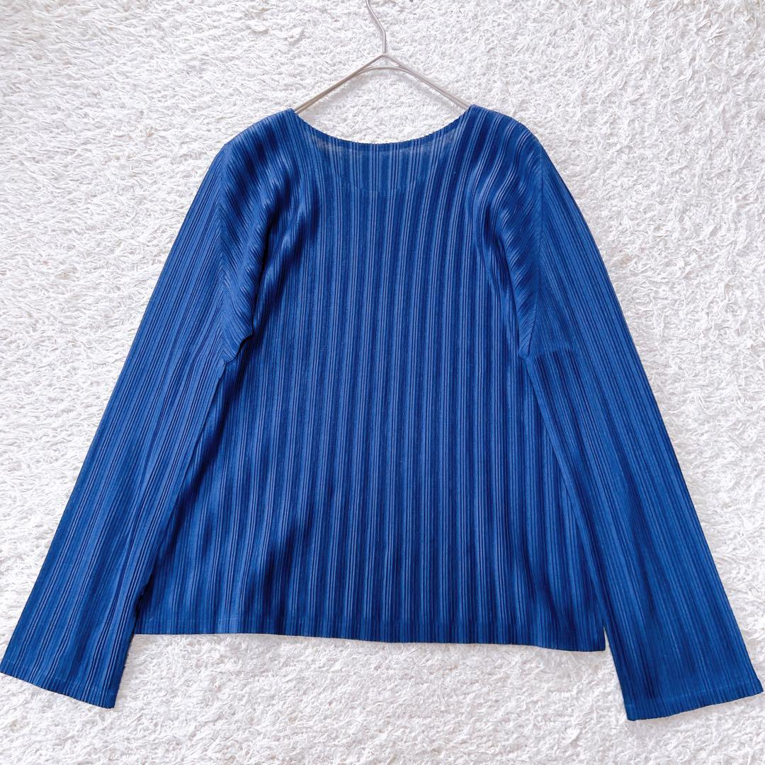 プリーツプリーズ　イッセイミヤケ 総柄　カットソー　L