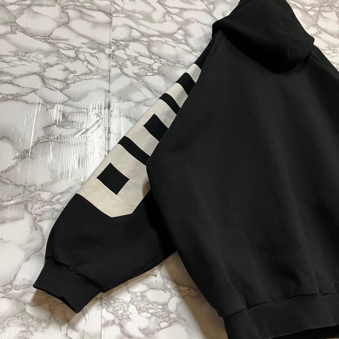 一点物 ビッグサイズ　mirror9 フーディー　アームビッグロゴグラフィック