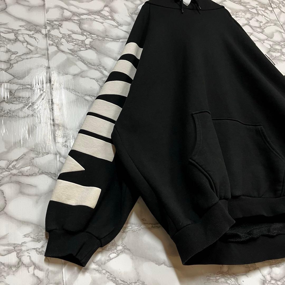 一点物 ビッグサイズ　mirror9 フーディー　アームビッグロゴグラフィック