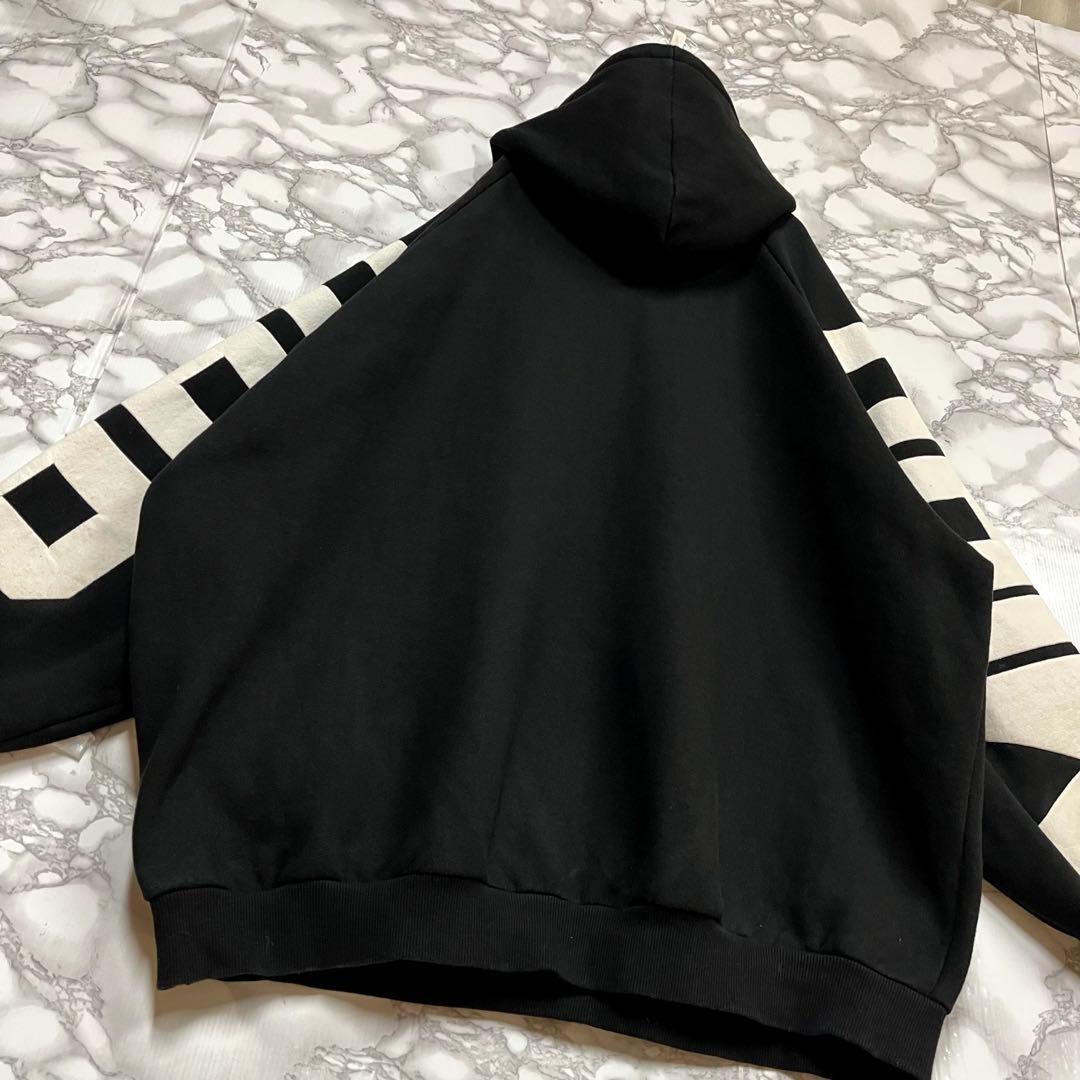 一点物 ビッグサイズ　mirror9 フーディー　アームビッグロゴグラフィック