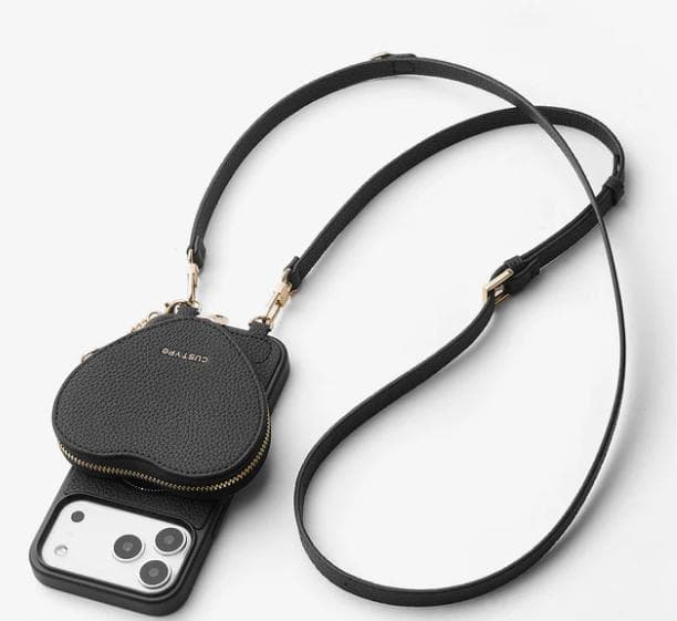 【iPhone 13 Pro 用】CUSTYPE ハートデザインキット ブラック