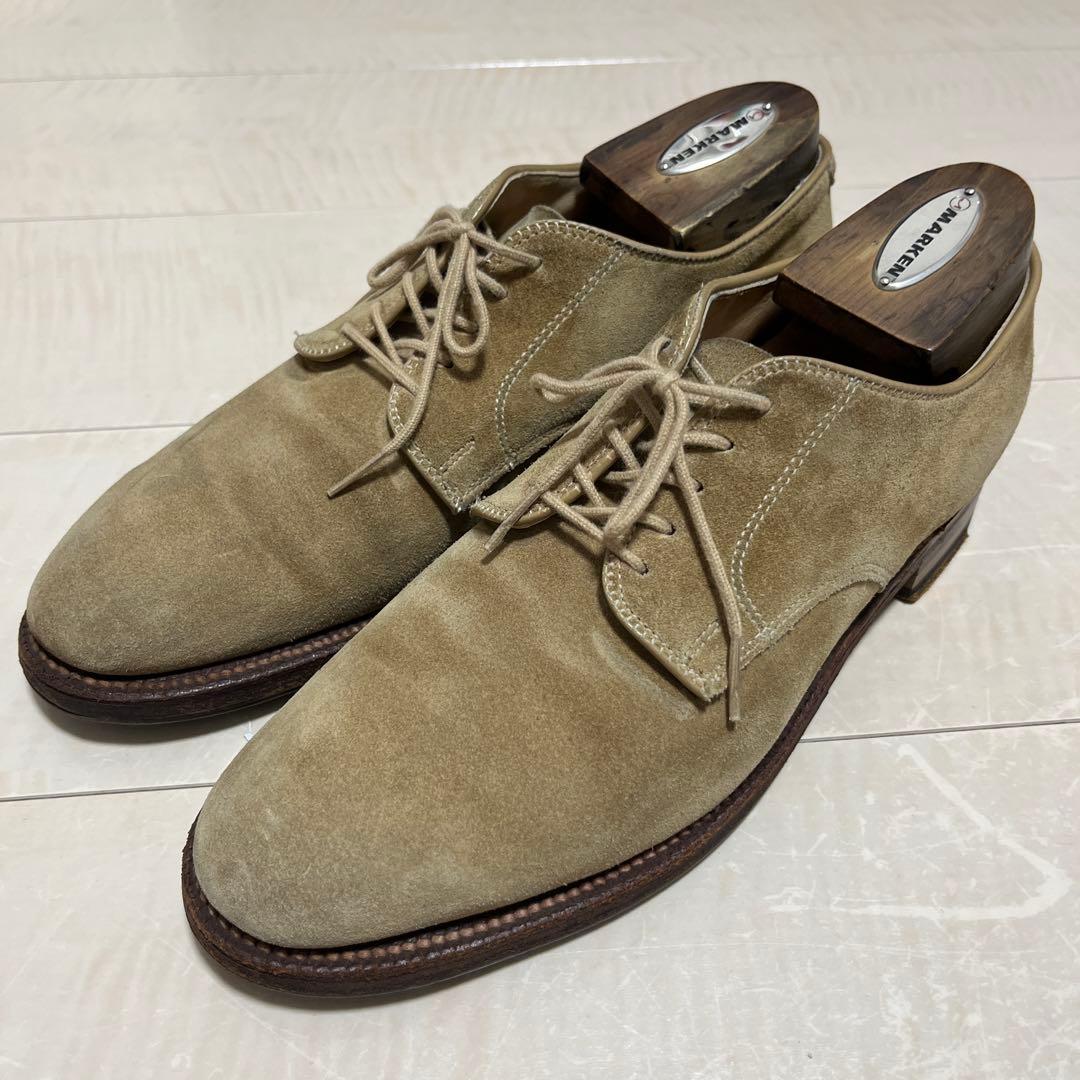 ALDEN サンドスウェード 外羽根式プレーントゥ（EDIFICE別注品）