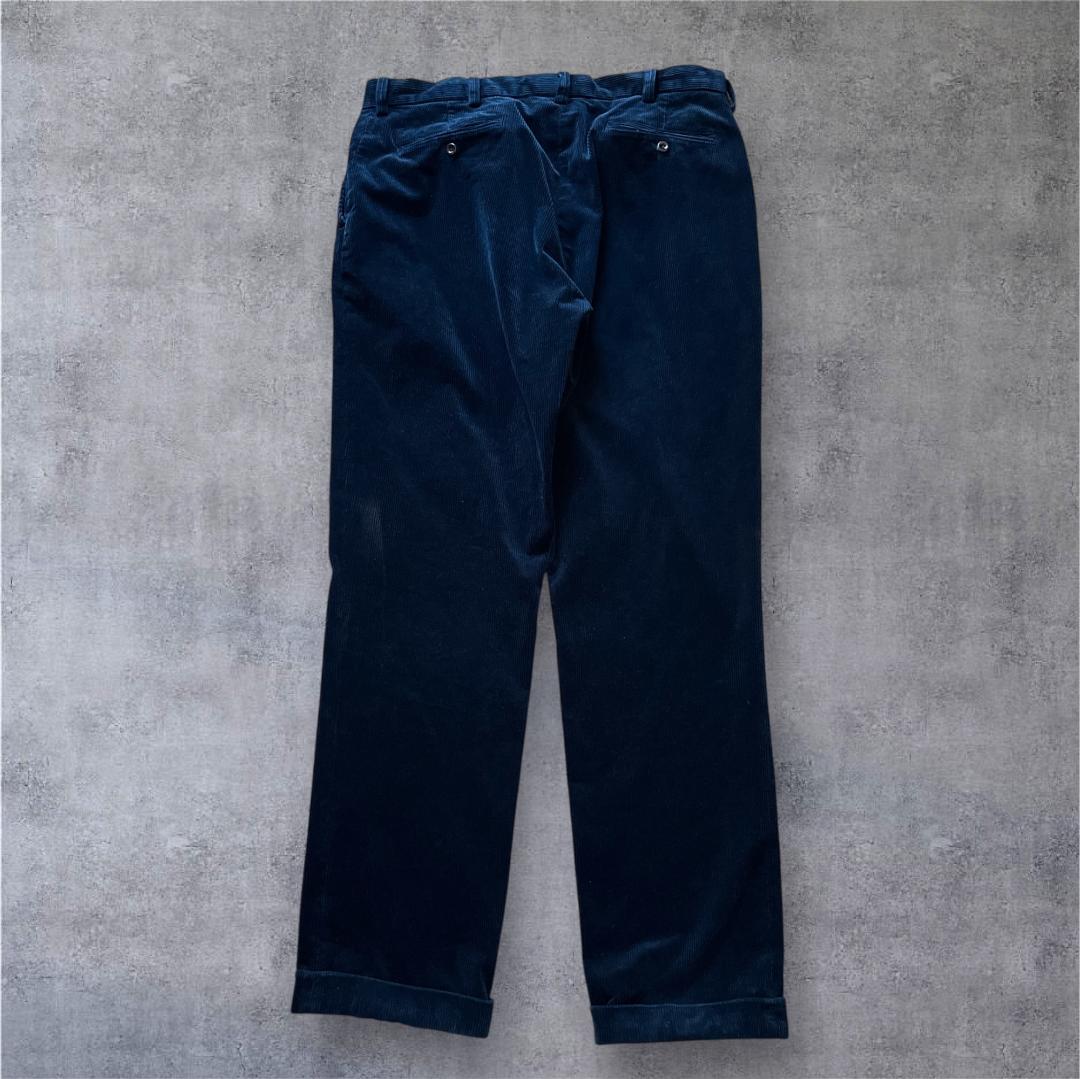 Polo Ralph Lauren コーデュロイパンツ 濃紺 38×36 ダブル