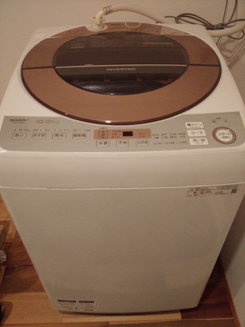 【週末セール】シャープ洗濯機　10キロ　乾燥機能搭載　SHARP　2020年式