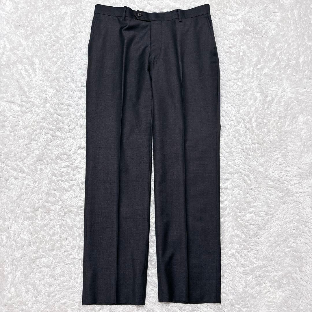 フィンテス 3ピース スーツ セットアップ Super110's 黒 A6 L