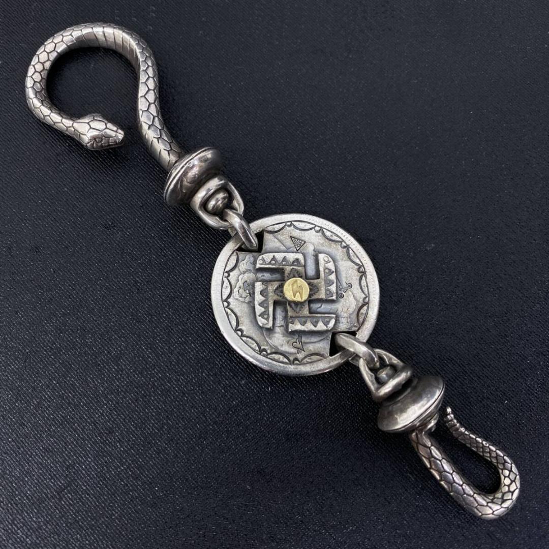 LARRY SMITH WESTRIDE K18 メタル シルバー キーフック