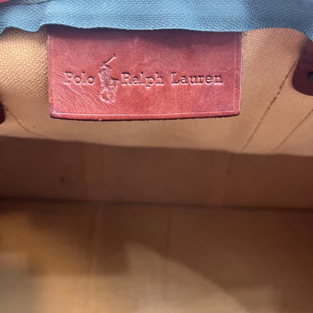 【売り切り価格】RALPH LAUREN ボストンバッグ グリーン レザー