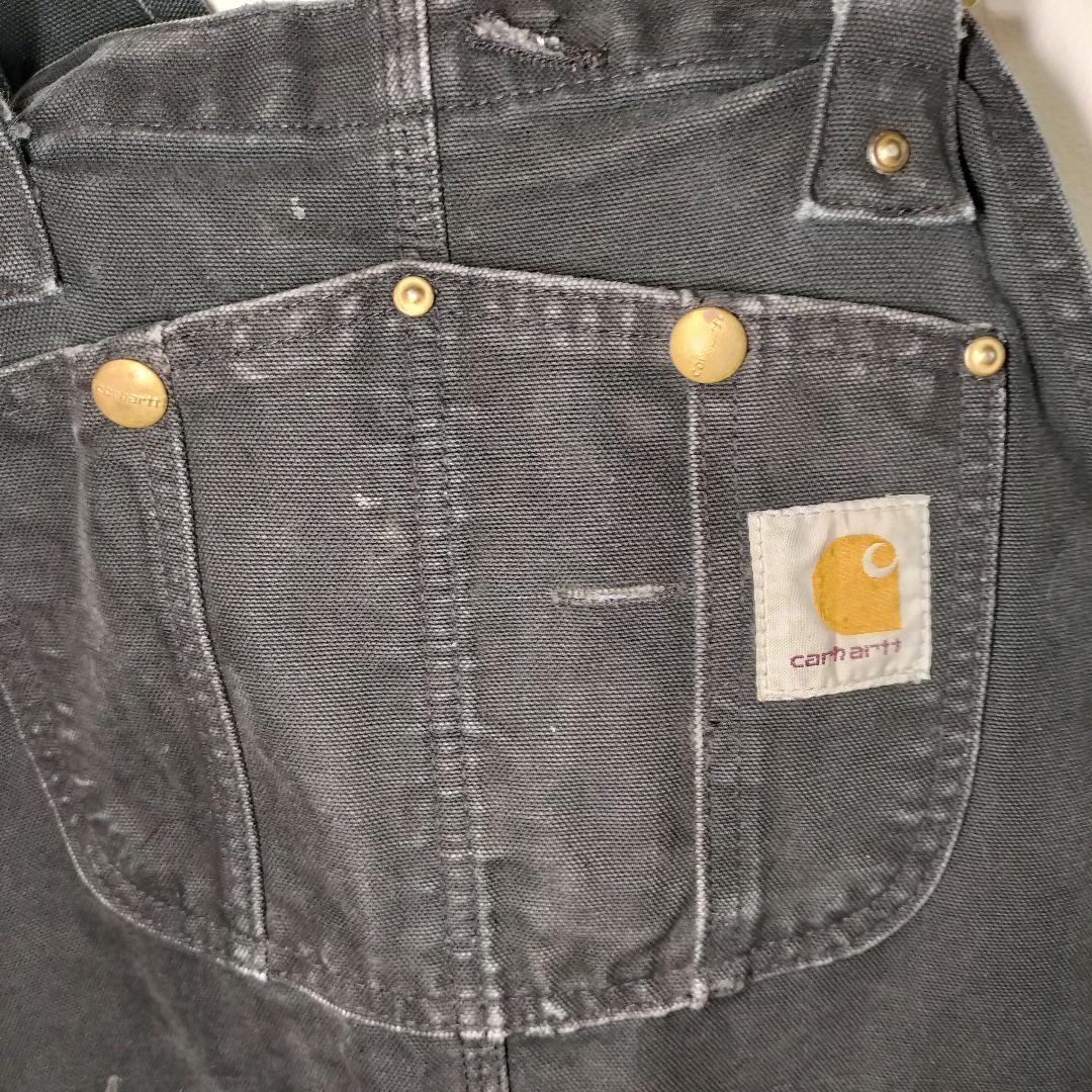 Carhartt カーハート ダック オーバーオール ブラック 黒 アメカジ L