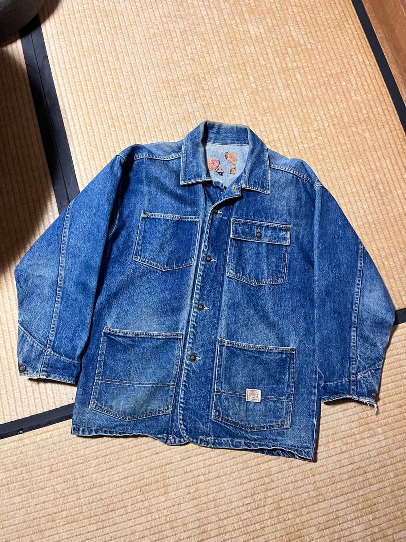 オールド　ステューシー　カバーオール　M シリアル入り