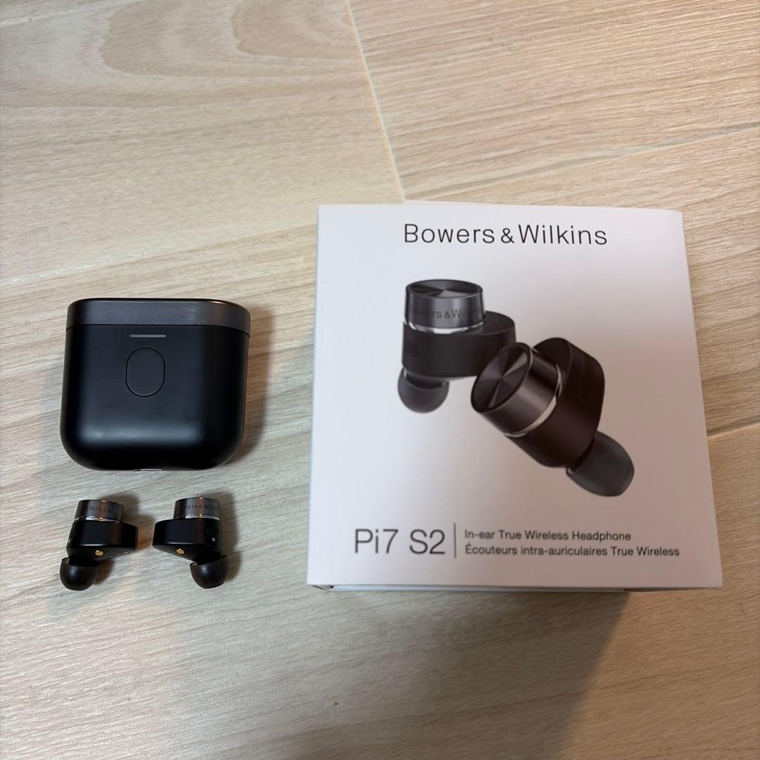 Bowers & Wilkins Pi7 S2 ワイヤレスイヤホン ブラック