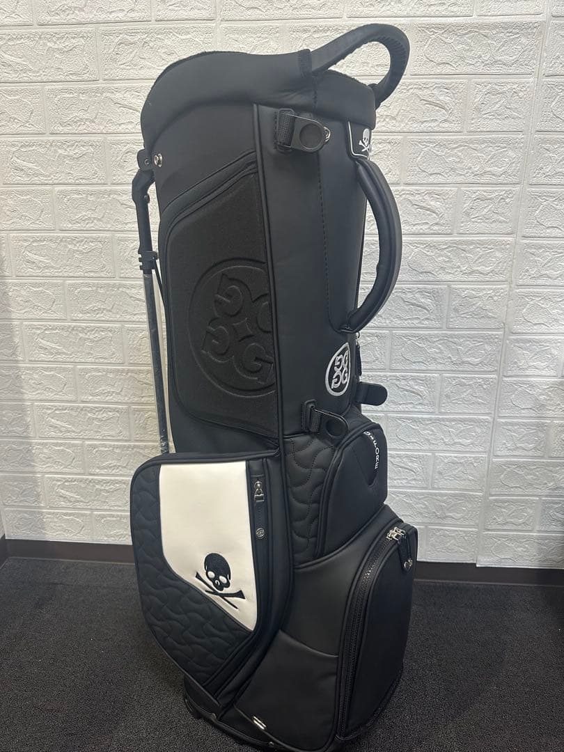 新品未使用☆G/FOREスタンド式キャディーバック9.5インチ　黒×白