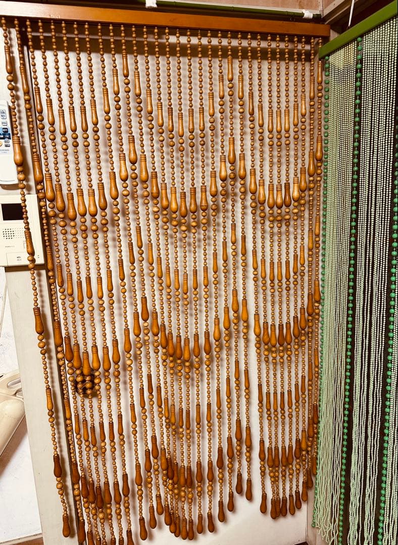 ★専用★玉すだれ木製➕グリーン　80✖️150