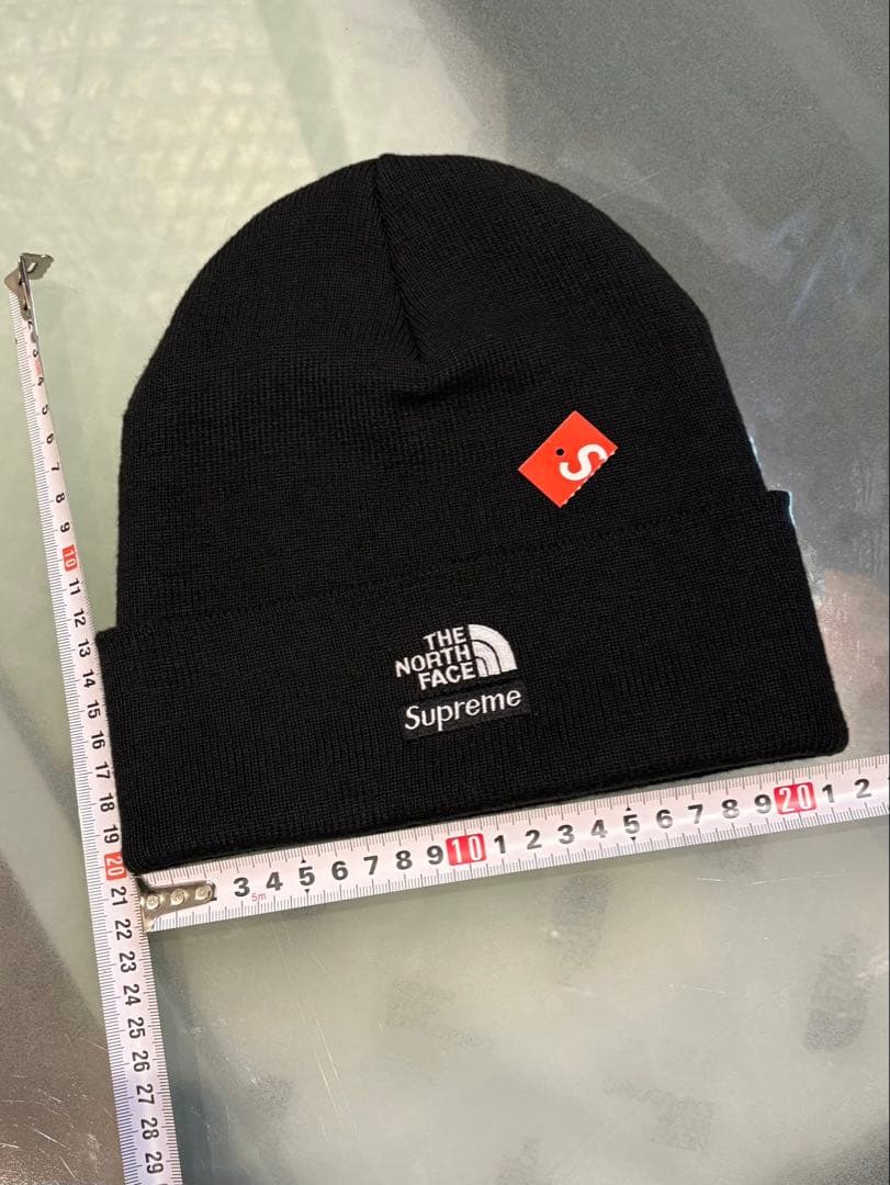 最終価格THE NORTH FACE x Supreme ニット帽 ブラック
