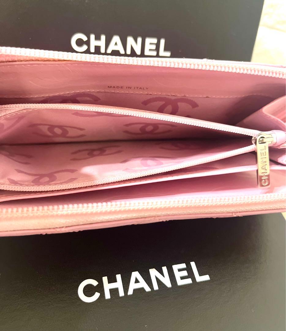 【はな様】人気商品☆シャネル カンボンライン ラウンドファスナー ピンク