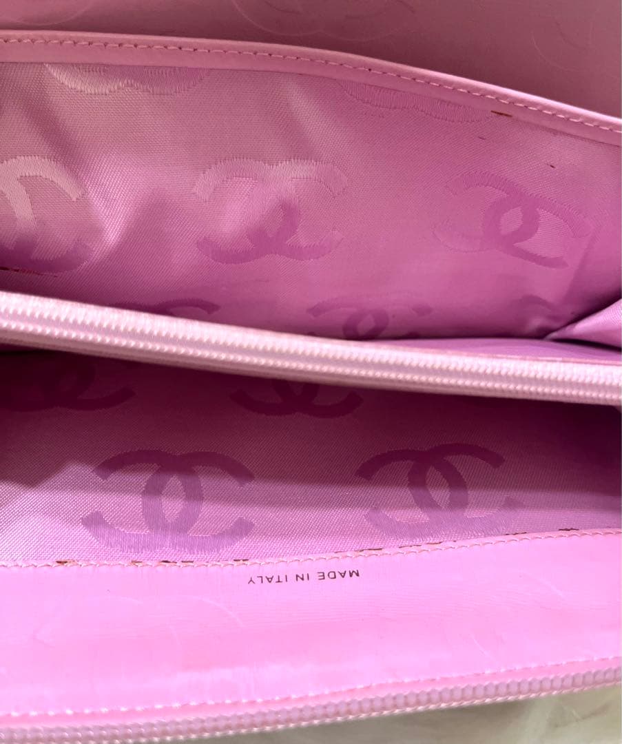 【はな様】人気商品☆シャネル カンボンライン ラウンドファスナー ピンク