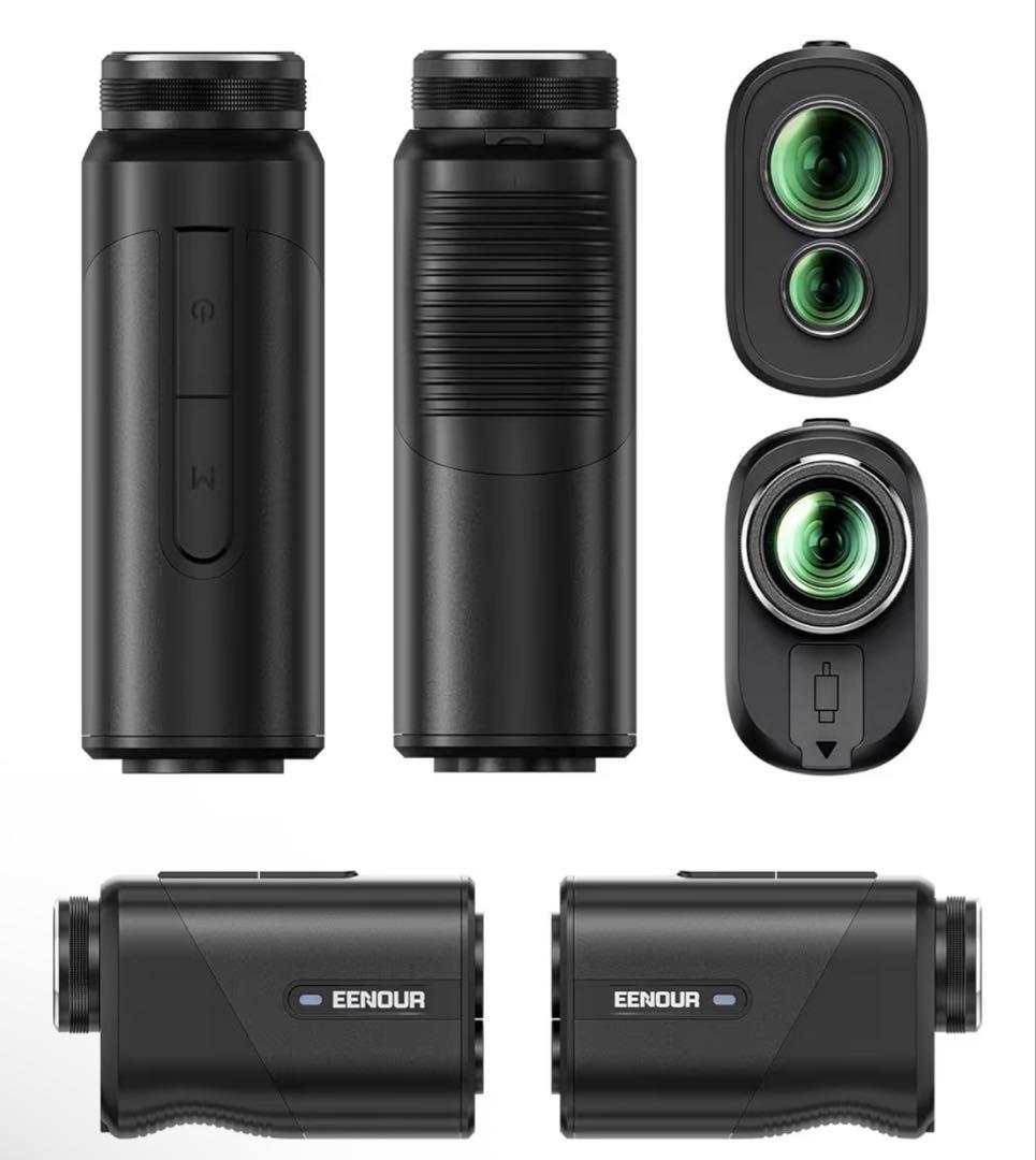 EENOUR ゴルフレーザー距離計 LCD U800+3点間計測付き ブラック