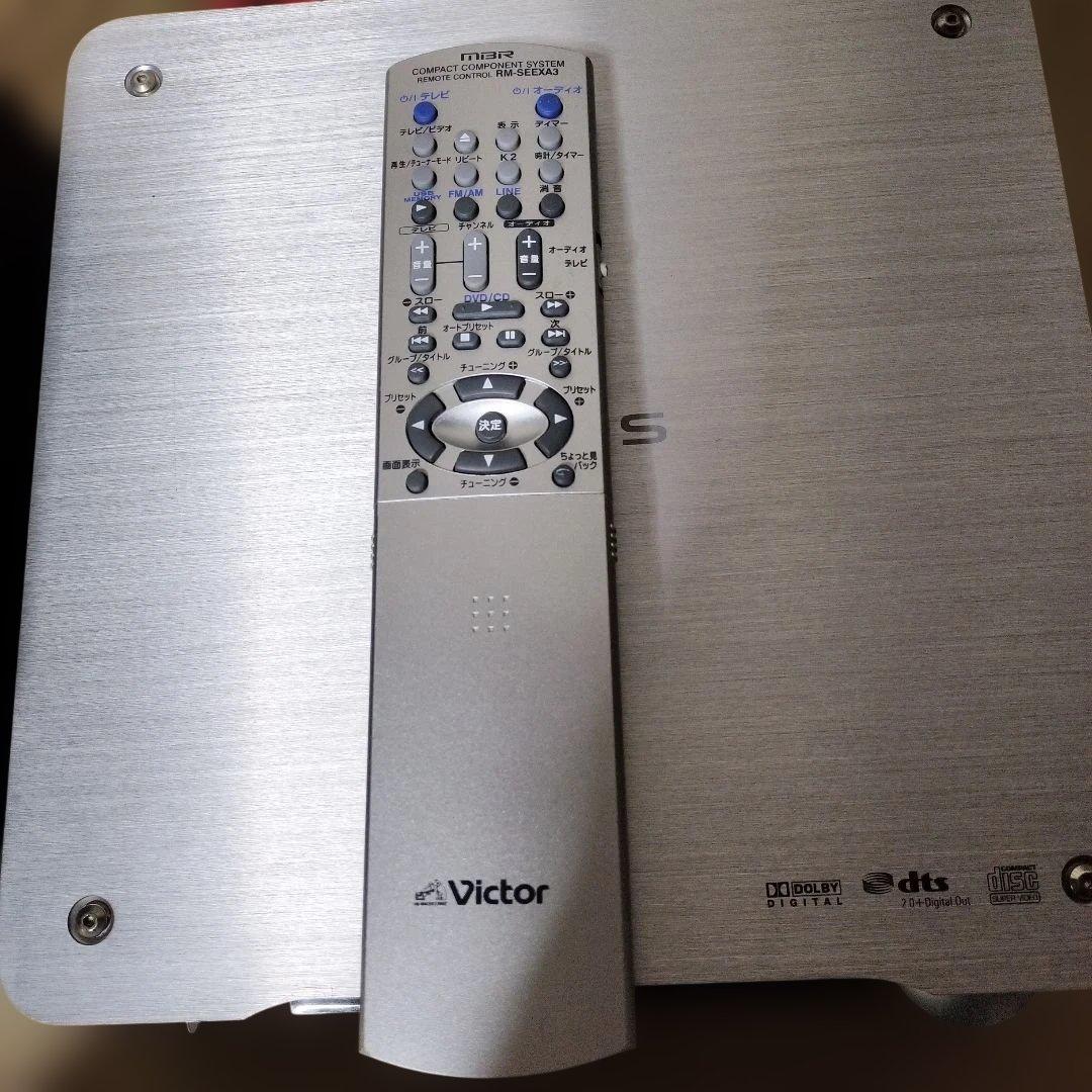 Victor DEUS ミニコンポ 40W スピーカー2台付き