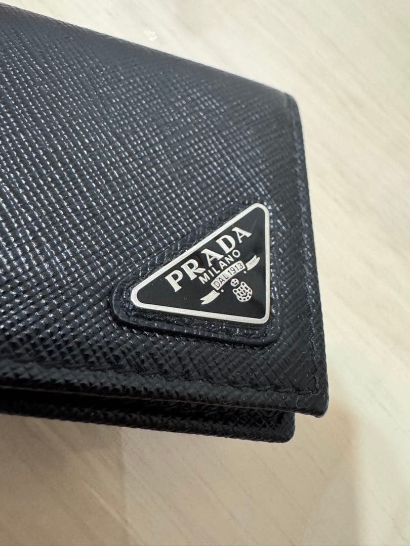 PRADA サフィアーノレザー 名刺入れ ブラック