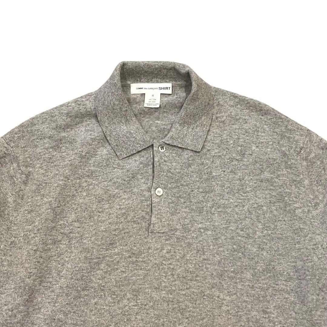 COMME des GARCONS SHIRT 12ゲージウールニットポロ