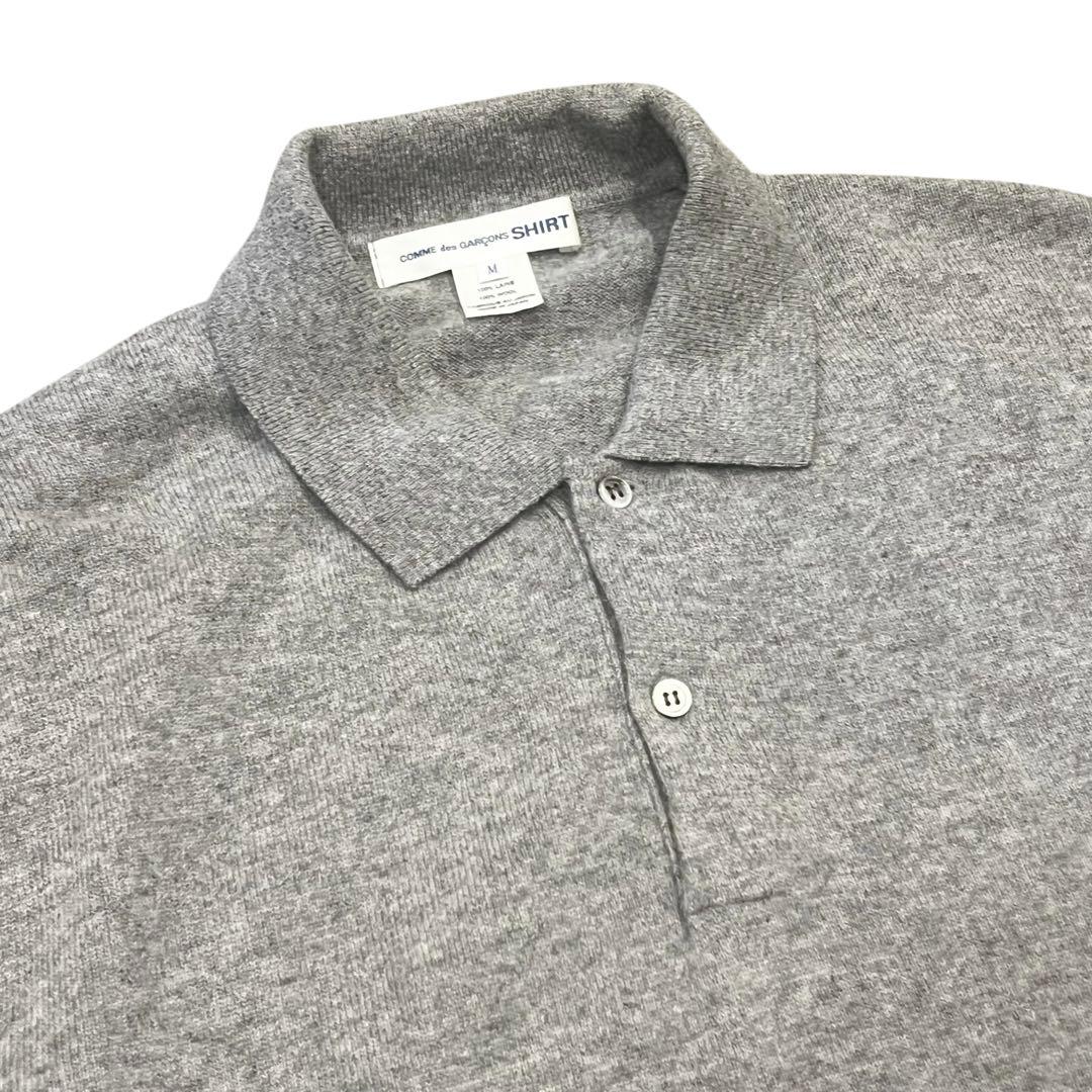 COMME des GARCONS SHIRT 12ゲージウールニットポロ