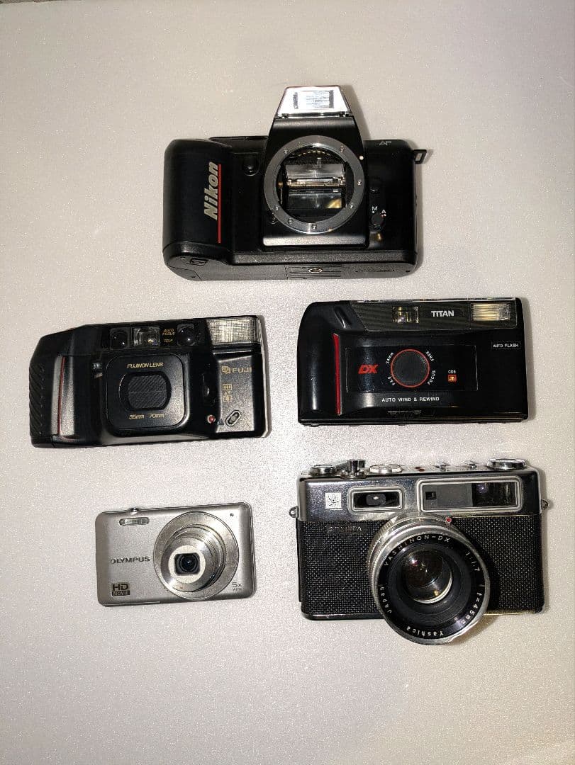 【まとめ売り】フィルムカメラ◆デジタルカメラ◆ストロボなど15点セット　ジャンク