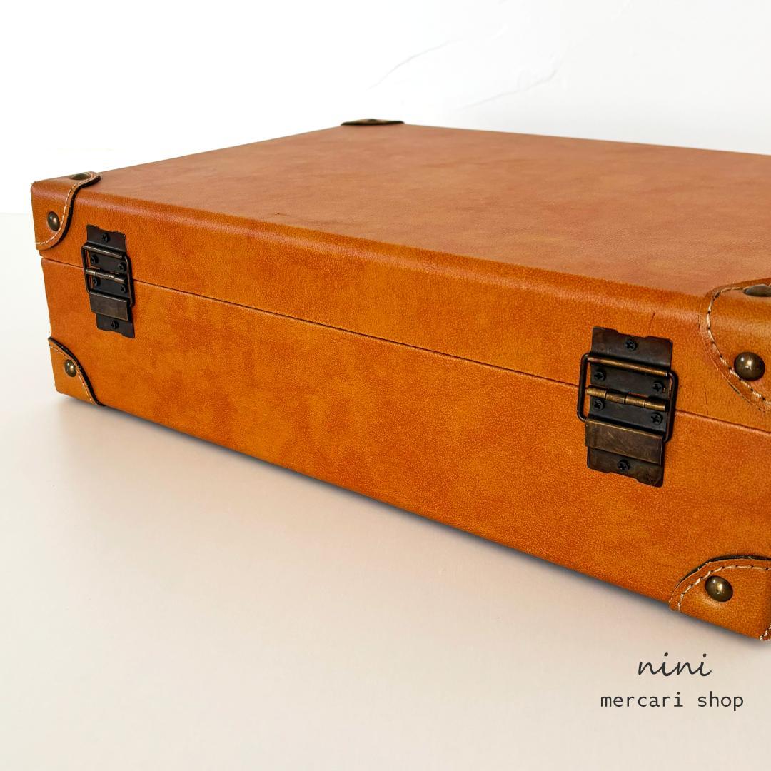 アンティーク風 トランクケース 2点セット 収納 インテリア