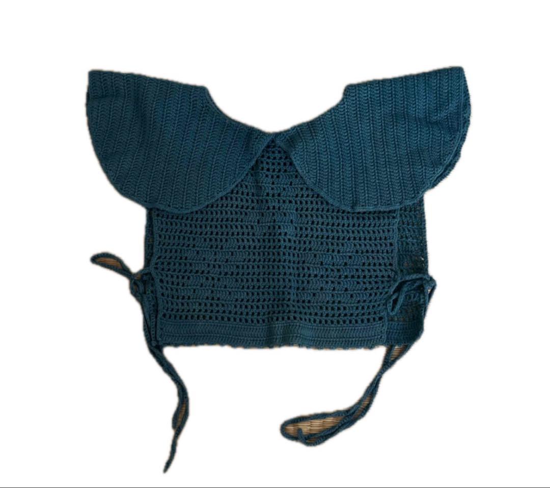 MOI襟付きニットベスト