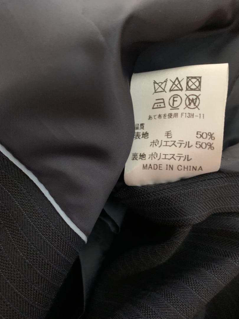 ジェイプレス　フォーマルスーツ上下　150cm 濃紺　ストライプ　ネクタイ付