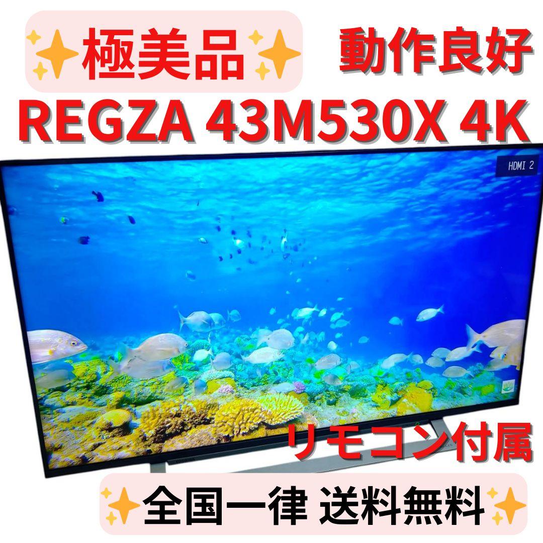 【極美品】東芝 43V型 4Kチューナー搭載 液晶テレビ レグザ 43M530X