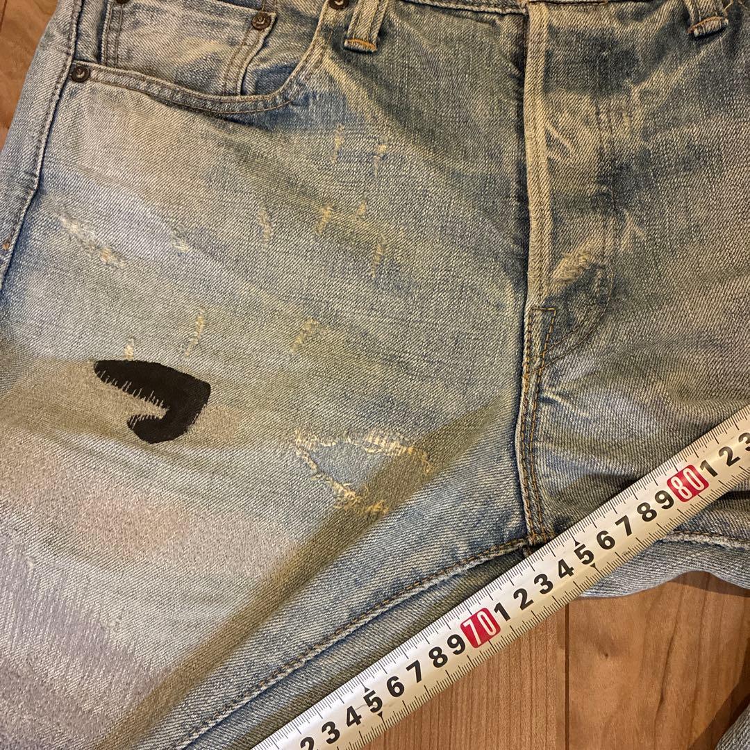 cootie デニム　リペア　ダメージ　34 36 Ｌ　ＸＬ②