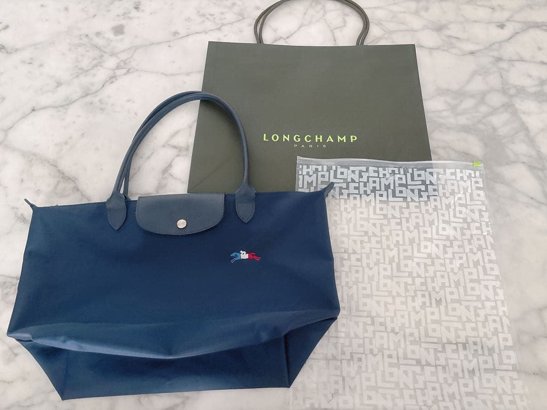 ロンシャン　ル　プリアージュ　Ｌサイズ　トレパリ　ネイビー