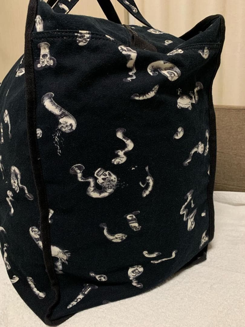 激レア BERNHARD WILLHELM 総柄キャンバスボストンバック