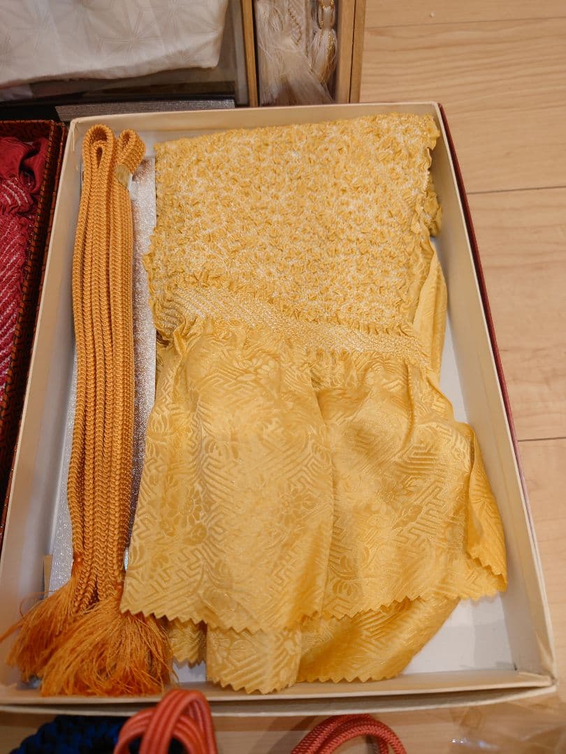 ★帯締め/帯揚げ/襟 和装小物セット★検)ちりめん 絞り 組紐 まとめて