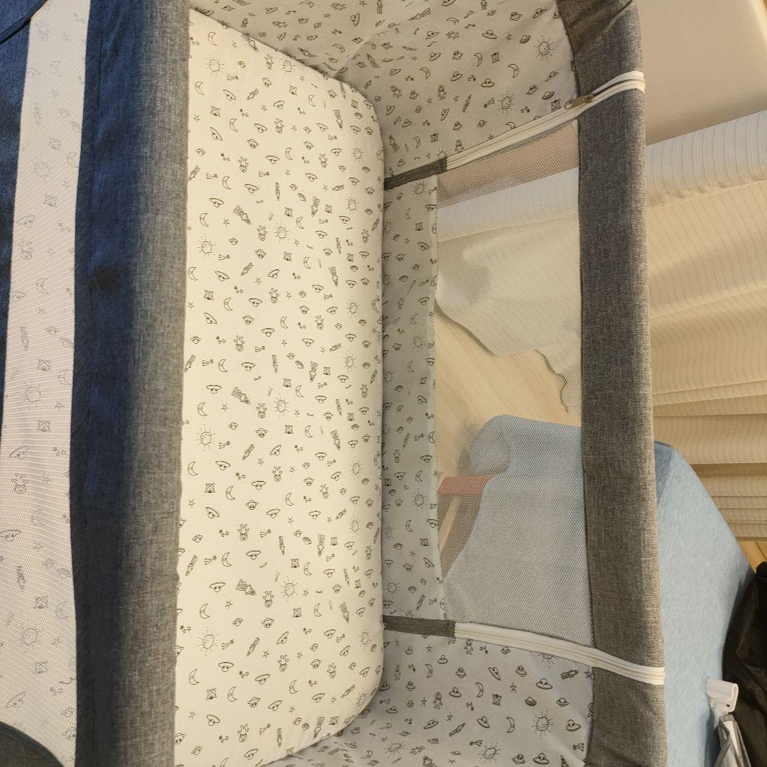 Onhvup 添い寝ベビーベッド 折りたたみ 高さ調整