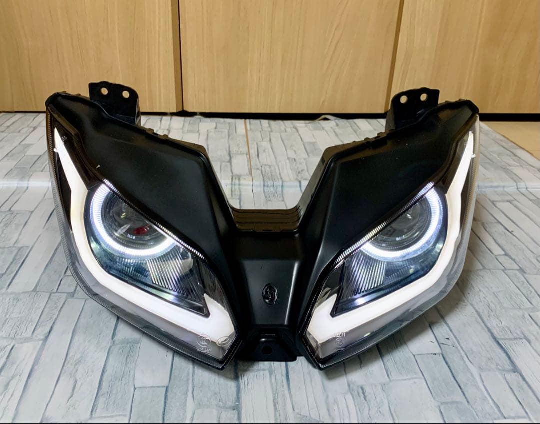 NINJA250 EX250L ZX-6RカスタムLEDヘッドライト ニンジャ