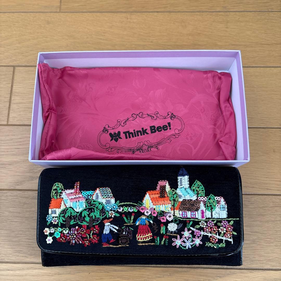 Think Bee! 刺繍デザイン 長財布