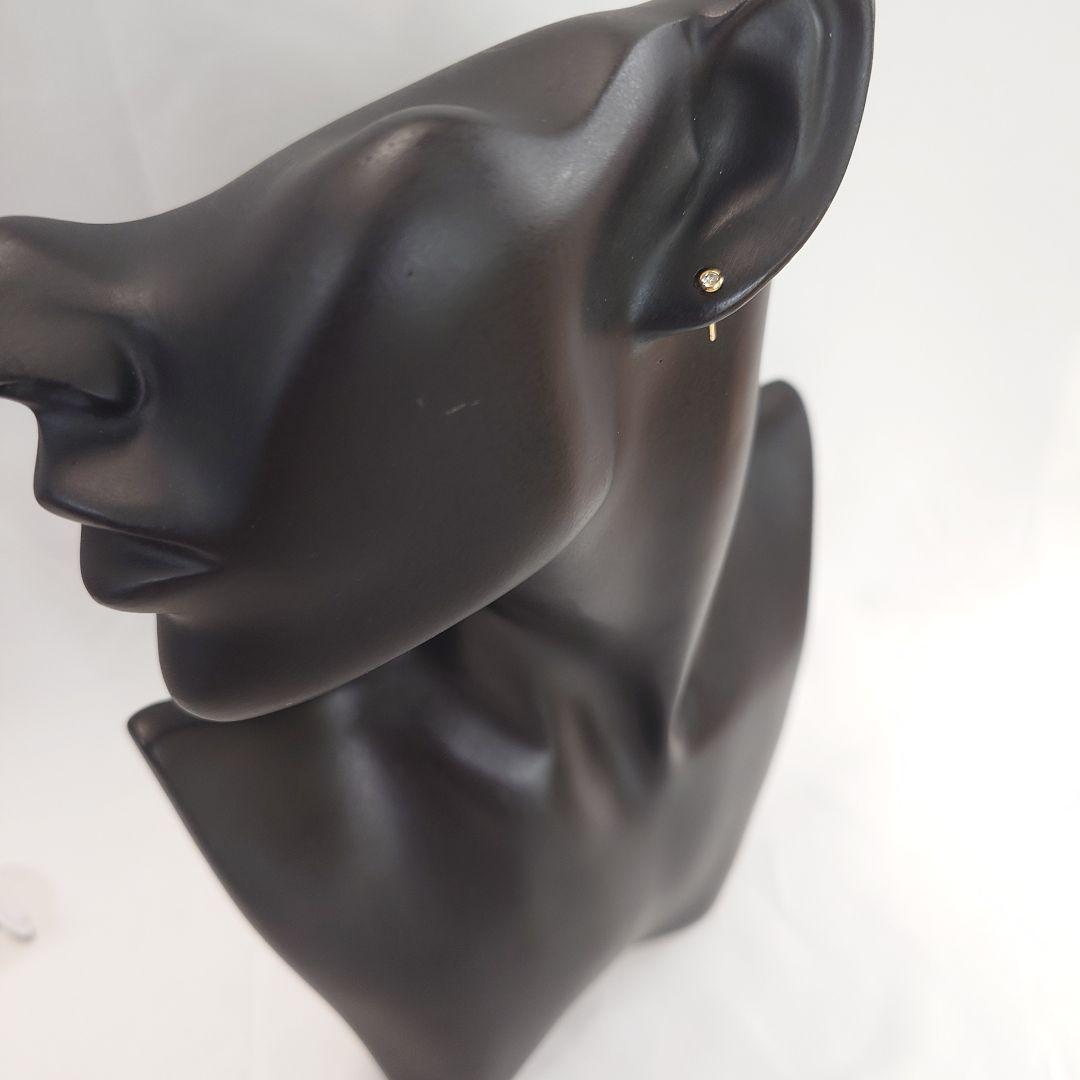 【極美品】ティファニー K18 バイザヤード ダイヤ ピアス 片耳用 6567