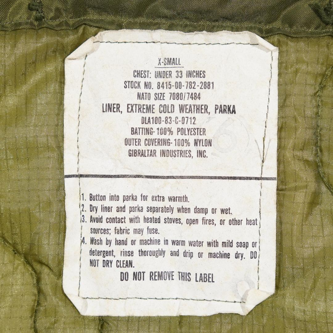 米軍実物 M-65フィッシュテールパーカ フルセットXS モッズコート 菅田将暉