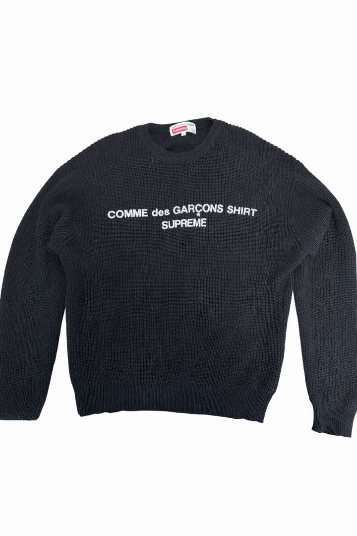 supreme comme des garcons ニット 黒 M