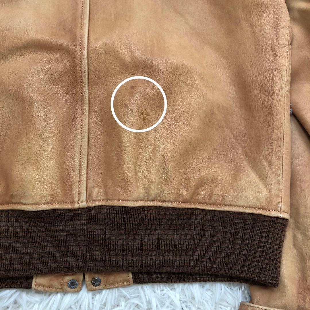 【入手困難】激レア ラルフローレン レザー ライダースジャケット　ロゴプレート