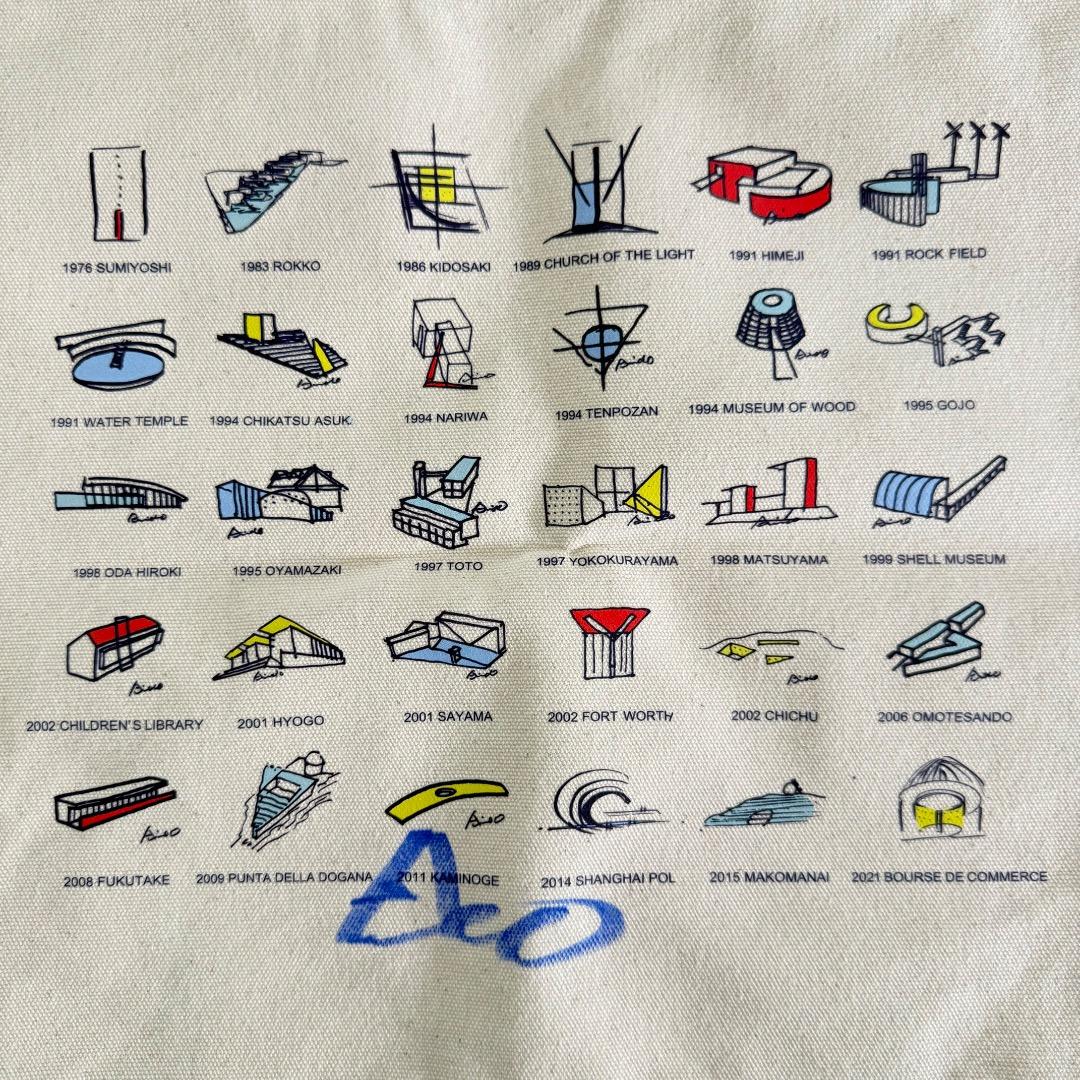 安藤忠雄直筆サイン入り TADAO ANDO YOUTH トートバッグ 新品